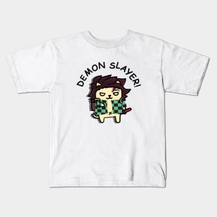 Demon Slayer Hero Kitty Kids T-Shirt